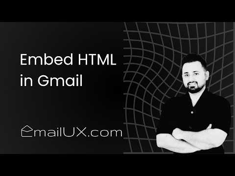 Embed HTML in Gmail Email | Using EmailUX Gmail Chrome Extension